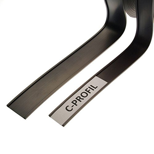 magnets4you 10m magnetische Etikettenleiste/C-Profil Etikett mit Magnet | Länge: 10m, Höhe: 10mm, 10