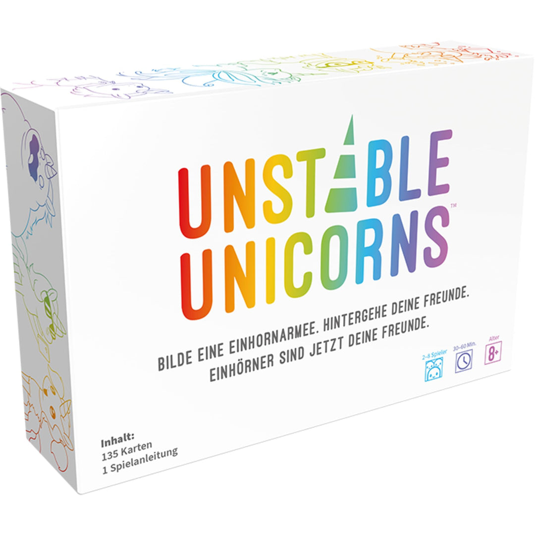Unstable Games, Unstable Unicorns, Grundspiel, Partyspiel, Kartenspiel, 2-8 Spieler, Ab 8+ Jahren, 4