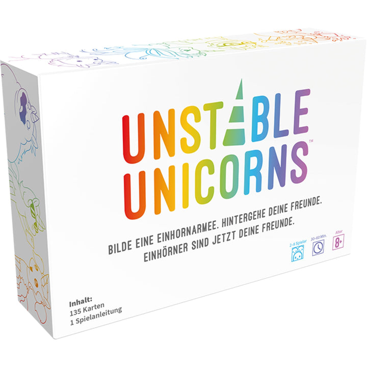 Unstable Games, Unstable Unicorns, Grundspiel, Partyspiel, Kartenspiel, 2-8 Spieler, Ab 8+ Jahren, 4