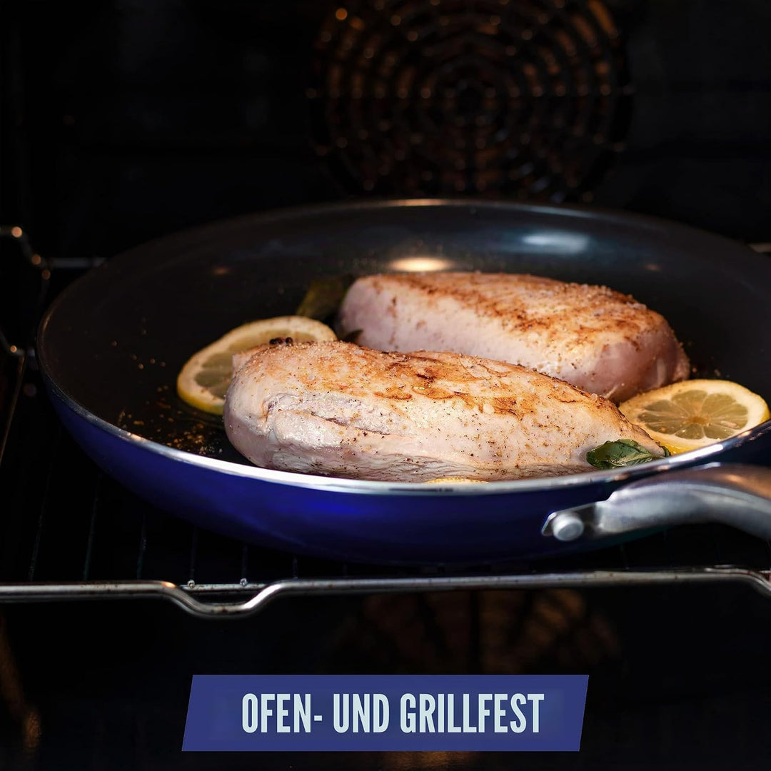 Blue Diamond Cookware Diamon Infused Bratpfanne (24cm), keramische Antihaftbeschichtung, PFAS-frei,