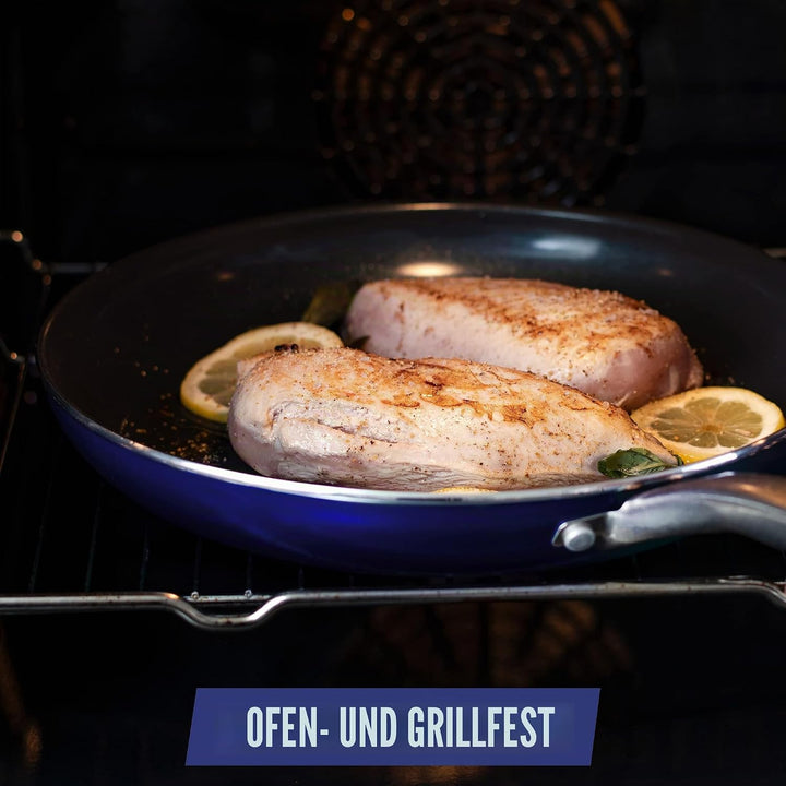 Blue Diamond Cookware Diamon Infused Bratpfanne (24cm), keramische Antihaftbeschichtung, PFAS-frei,