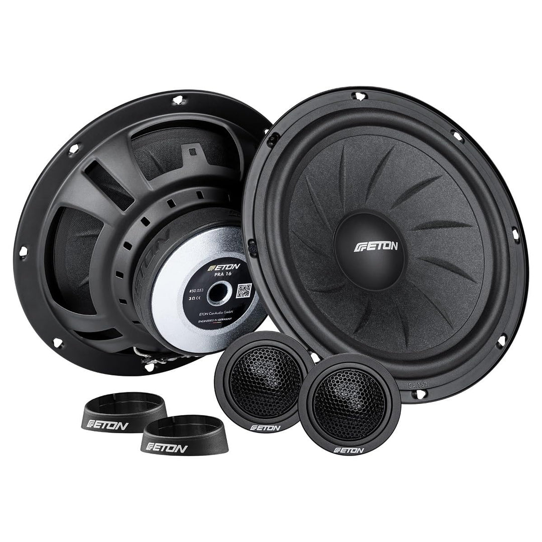 Mediadox Front/Heck 16,5cm/165mm 2-Wege Kompo Auto Lautsprecher/Boxen/Speaker Set von Eton (PRA16) k