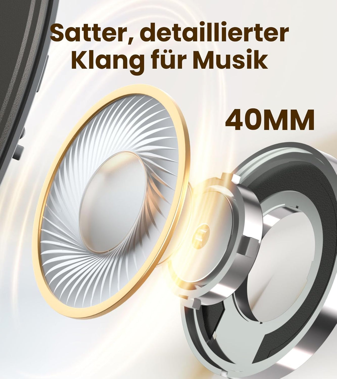 Edifier K750W Drahtloser Over-Ear-Kopfhörer mit abnehmbarem Bügelmikrofon, AI-Anrufgeräuschunterdrüc