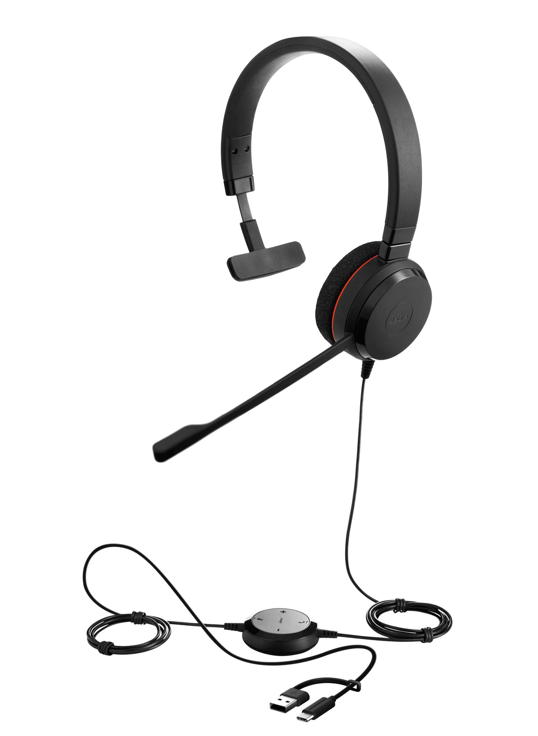 Jabra Evolve 20 SE Mono Headset - Unified Communication Zertifizierte Kopfhörer für VoIP Softphone m