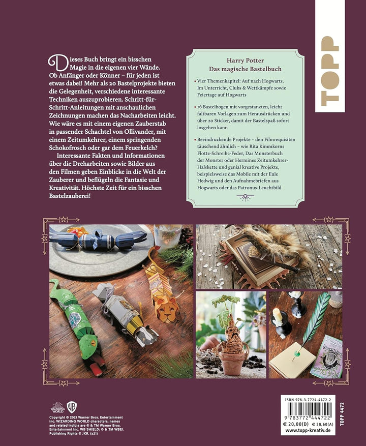 Harry Potter - Das magische Bastelbuch: Das offizielle Harry-Potter-Bastelbuch, Gebundenes Buch