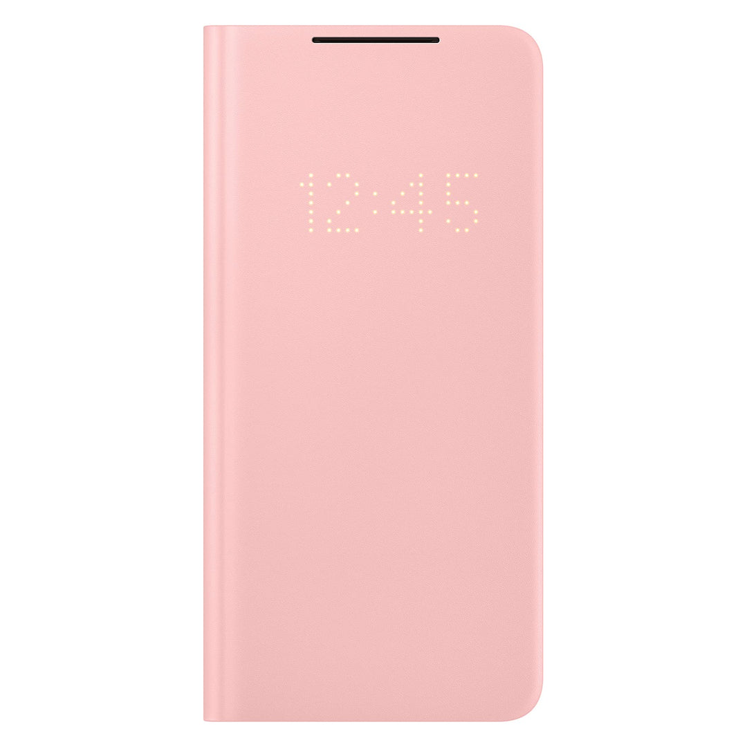 Samsung LED View Smartphone Cover EF-NG996 für Galaxy S21+ 5G Handy-Hülle, LED-Anzeige, Kartenhalter