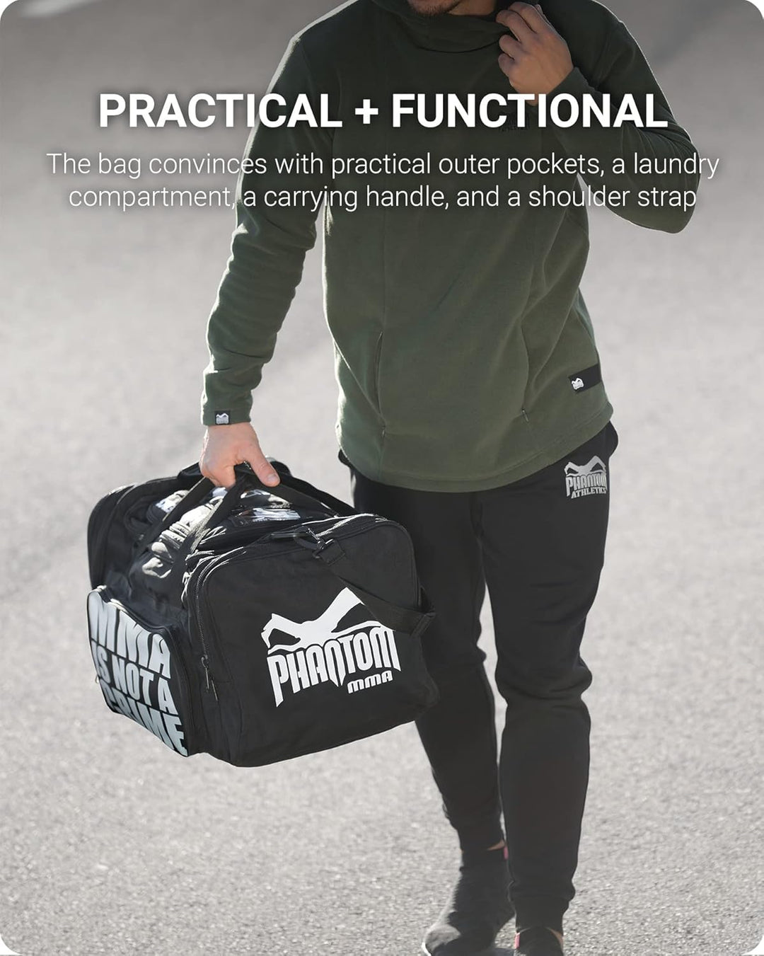 Phantom Sporttasche Tactic | Sport Gym-Bag Fitness Training | Tactic Modell 80L, Tactic