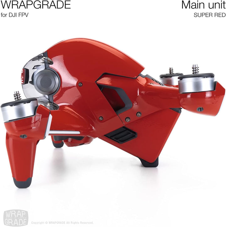 WRAPGRADE Skin Kompatibel mit DJI FPV (SUPER RED)
