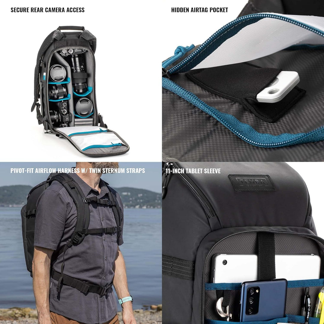 Tenba Unisex Axis V2 Gepäck – Kabinengepäck (1er Pack) 16L RoadWarrior Backpack v2 Schwarz, 16L Road