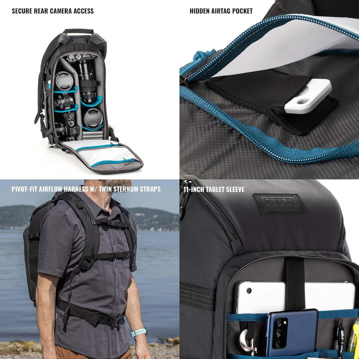 Tenba Unisex Axis V2 Gepäck – Kabinengepäck (1er Pack) 16L RoadWarrior Backpack v2 Schwarz, 16L Road