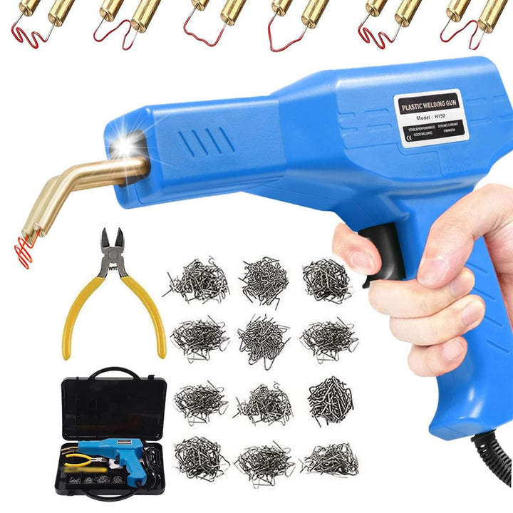 150W Kunststoff Schweissgerät, Auto-Stossstangen-Riss-Reparatur-Set, 800 Stck heisse Hefter kunststo
