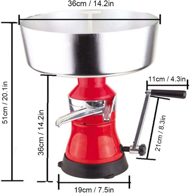 Handbuch Milchzentrifuge Milchseparator, Milchzentrifuge Cream Separator, Milch Zentrifuge Rahm Mage
