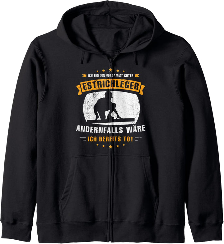 Ich Bin Ein Verdammt Guter Estrichleger Geschenk Sprüche Kapuzenjacke