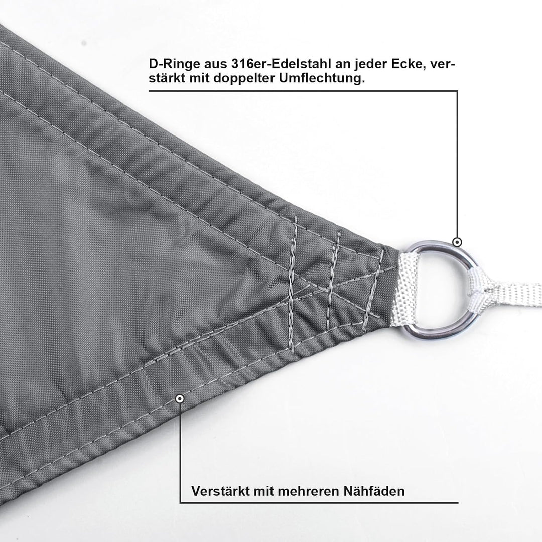 SUNNY GUARD Sonnensegel Wasserdicht 3x4m Rechteckig Sonnenschutz Wetterschutz Segel Baldachin UV Sch