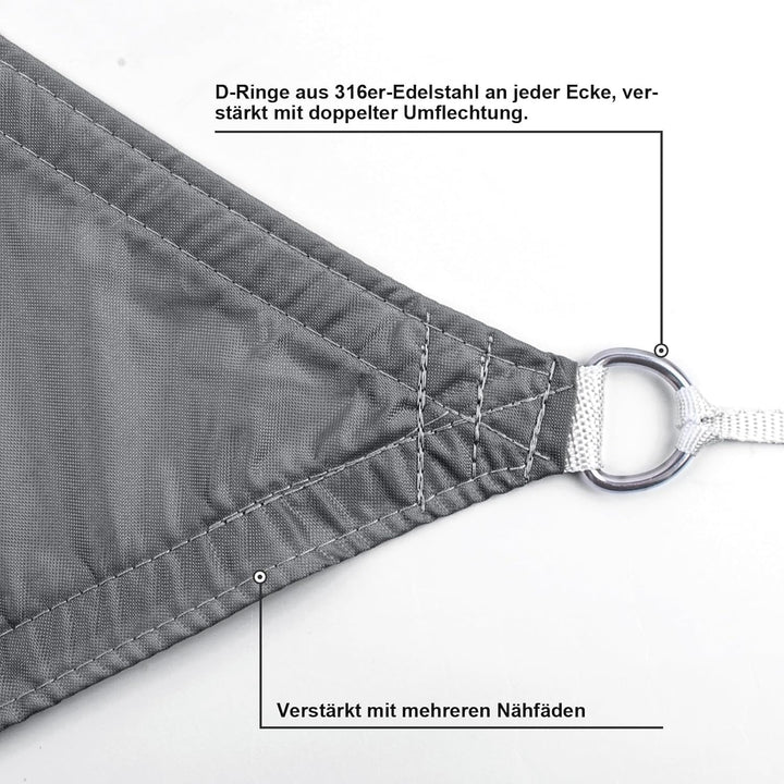 SUNNY GUARD Sonnensegel Wasserdicht 3x4m Rechteckig Sonnenschutz Wetterschutz Segel Baldachin UV Sch