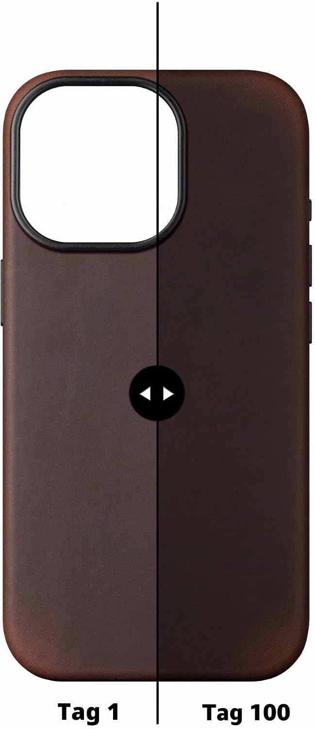 maogoam für iPhone 13 Pro Max Tasche Leder, Echtes Crazy Horse Leder Etui für iPhone 13 Pro Max 6.7"
