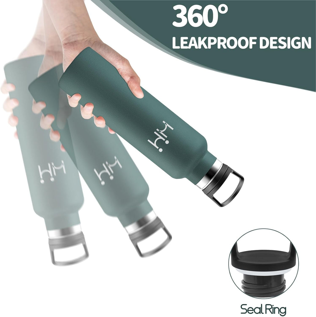 HoneyHolly Trinkflasche 750ML, BPA-Frei, Trinkflasche Edelstahl, Auslaufsichere Isolierflasche Doppe