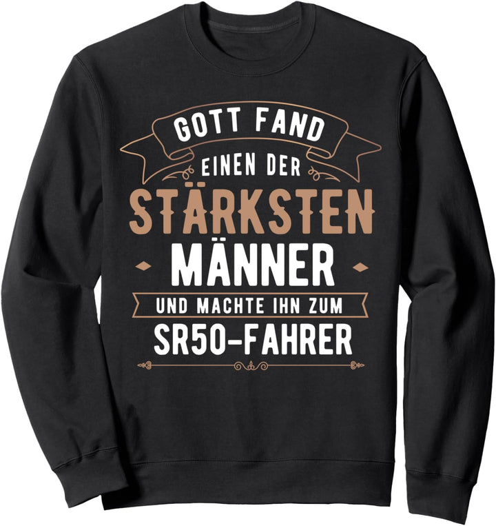 SR50 Simmi Geschenkidee, DDR Moped Fahrer Mit Humor Ossi Sweatshirt