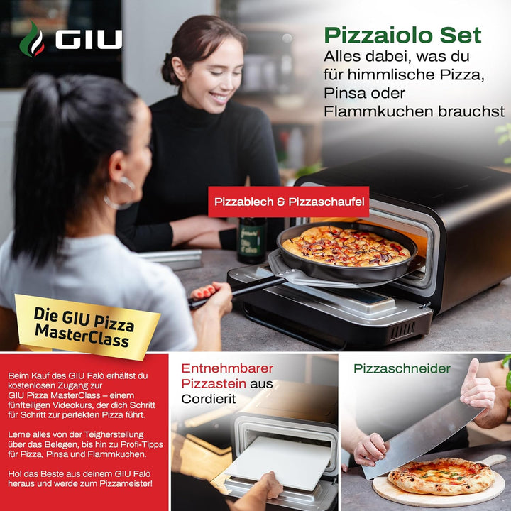 GIU Elektrischer Pizzaofen - Starker Elektro-Ofen für neapolitanische Pizza | Backofen, Pizzaofen, e