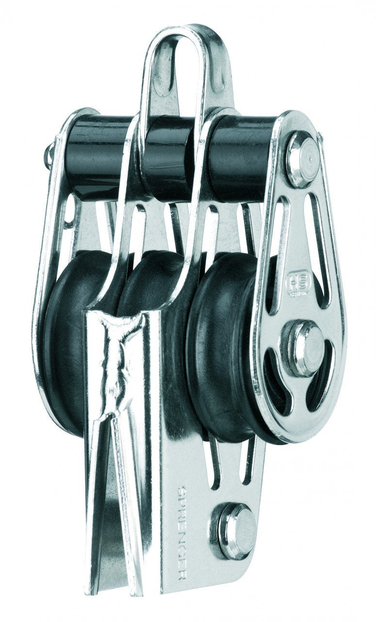 V-Klemmenblock Gleitlager 6 mm - 3 Rollen, Bügel, Hundsfott