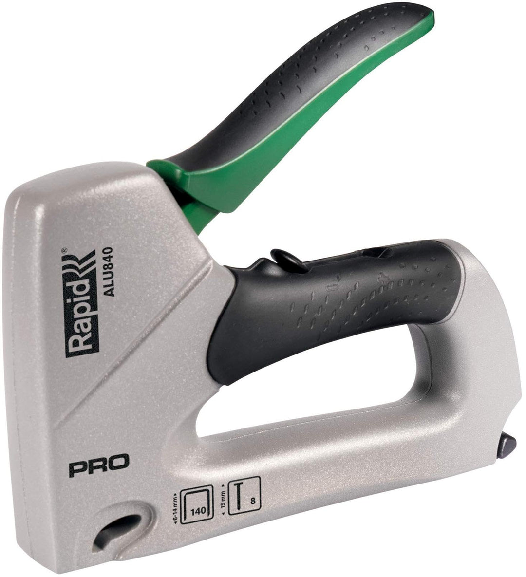 Rapid Handtacker ALU840, Tacker für Holz und Folien, Leistungsstark, Aluminium, für Klammern Typ 140