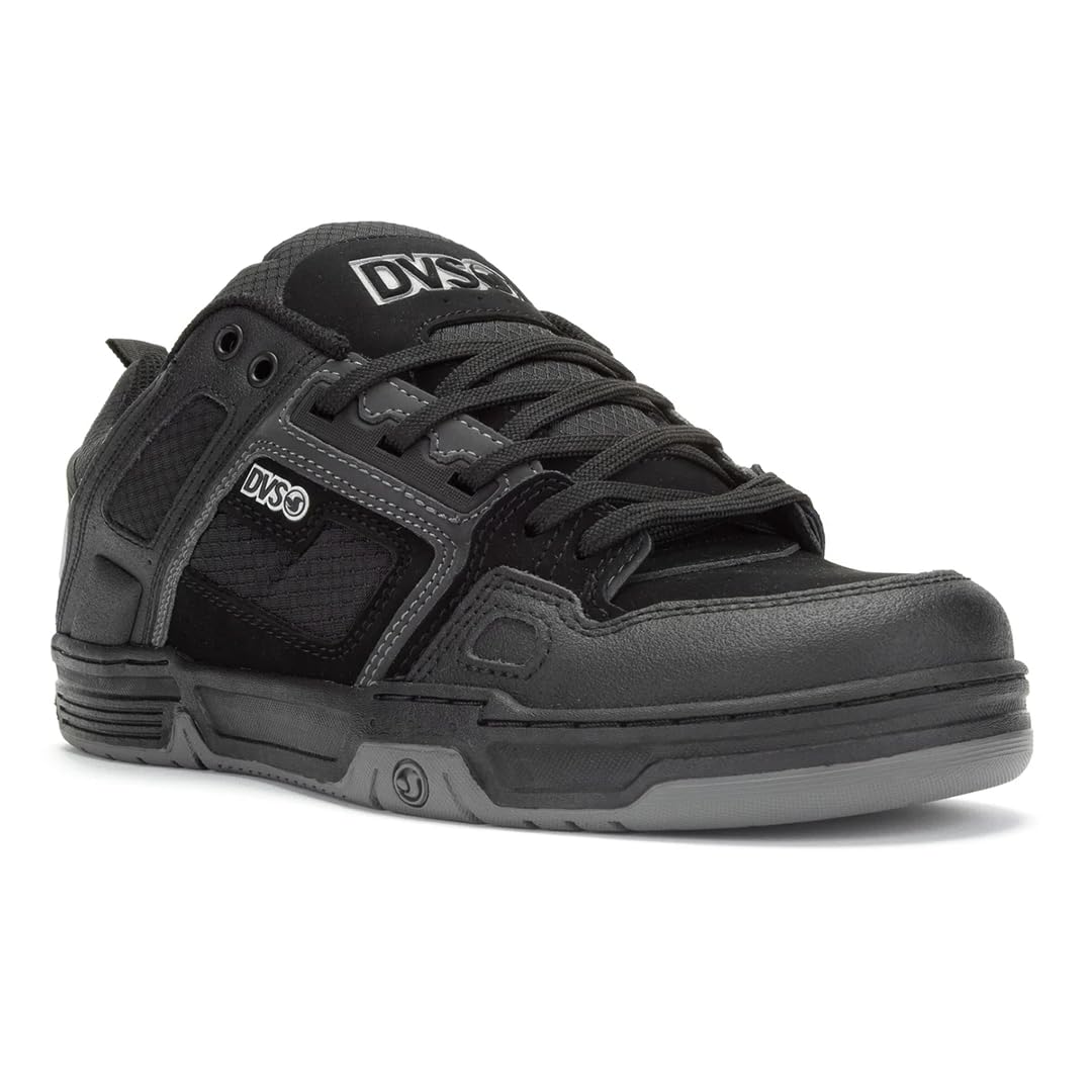 DVS Herren Comanche Skateboardschuhe 41 EU Schwarz Black Refl Charcoal Nubuck 985, 41 EU Schwarz Bla