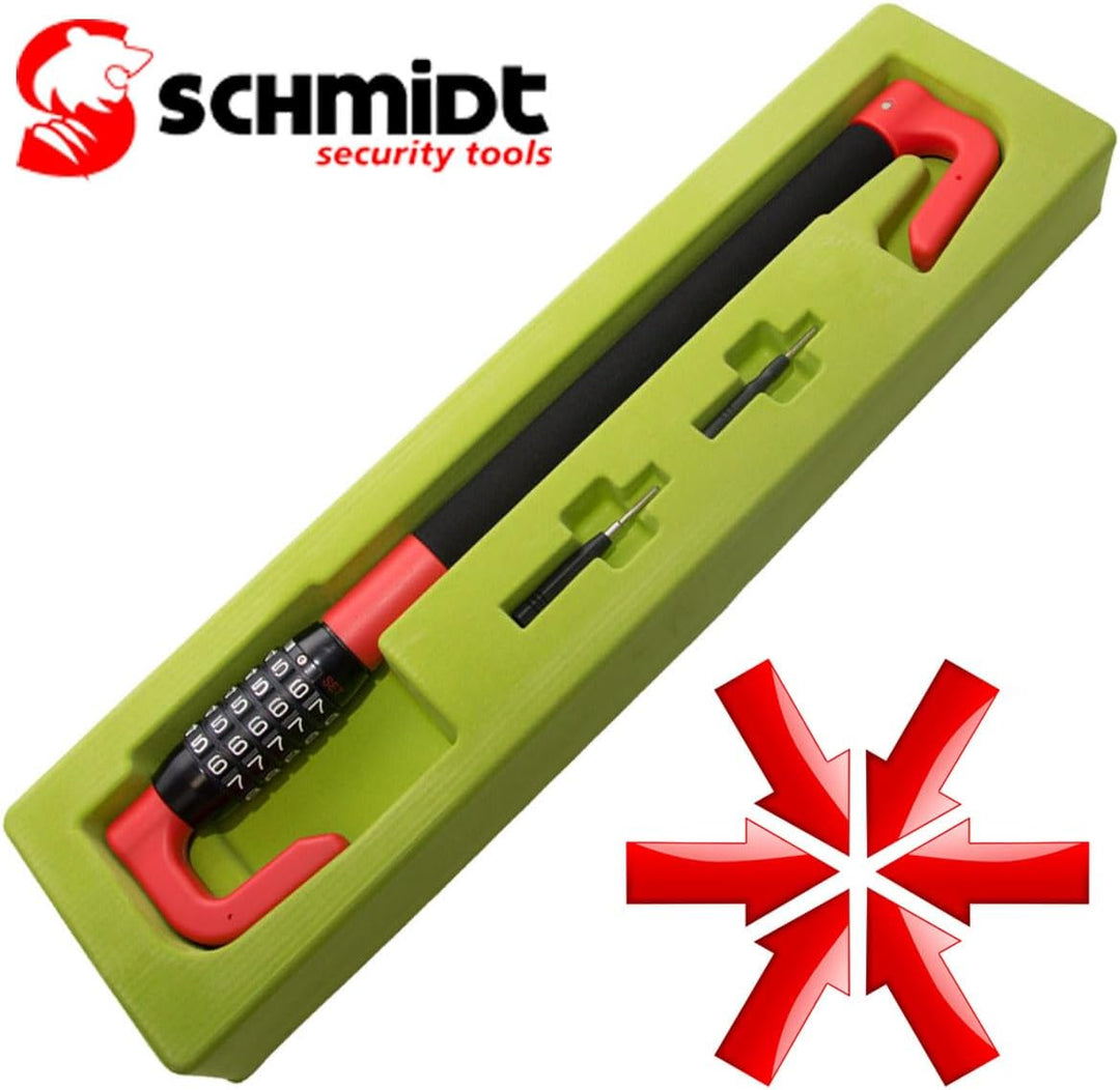 SCHMIDT security tools Pedal-Lenkradschloss LS-2000 49,5-78cm Auto KFZ PKW LKW Diebstahlsicherung Pe