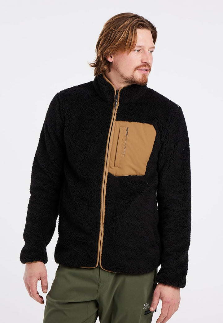 Protest Herren Oberteil Mit Durchgehendem Reissverschluss PRTTAVE XS True Black, XS True Black