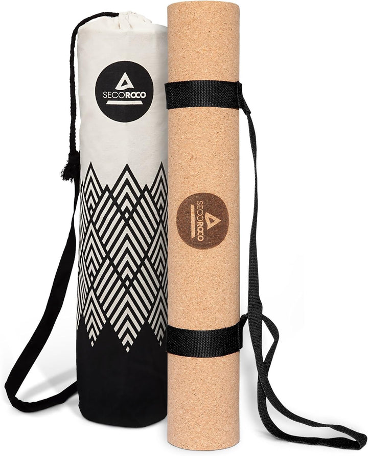 Secoroco Yogamatte Kork - getestet mit SEHR GUT - 2-5 mm Stärke - rutschfest, vegan & nachhaltig - Y