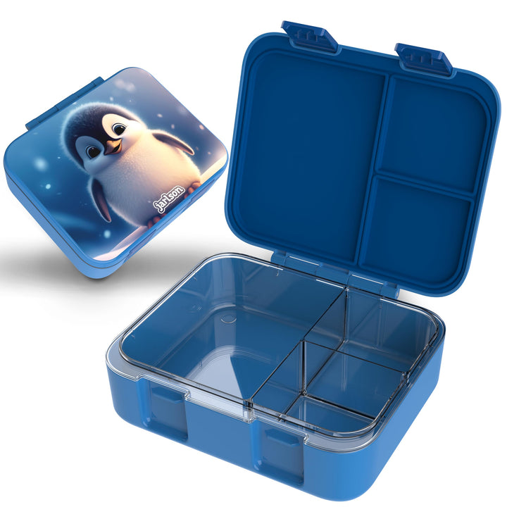 Jarlson® Brotdose Kinder mit Fächern MILI [AUSLAUFSICHER] - Bento Lunchbox für Schule, Kita & Kinder