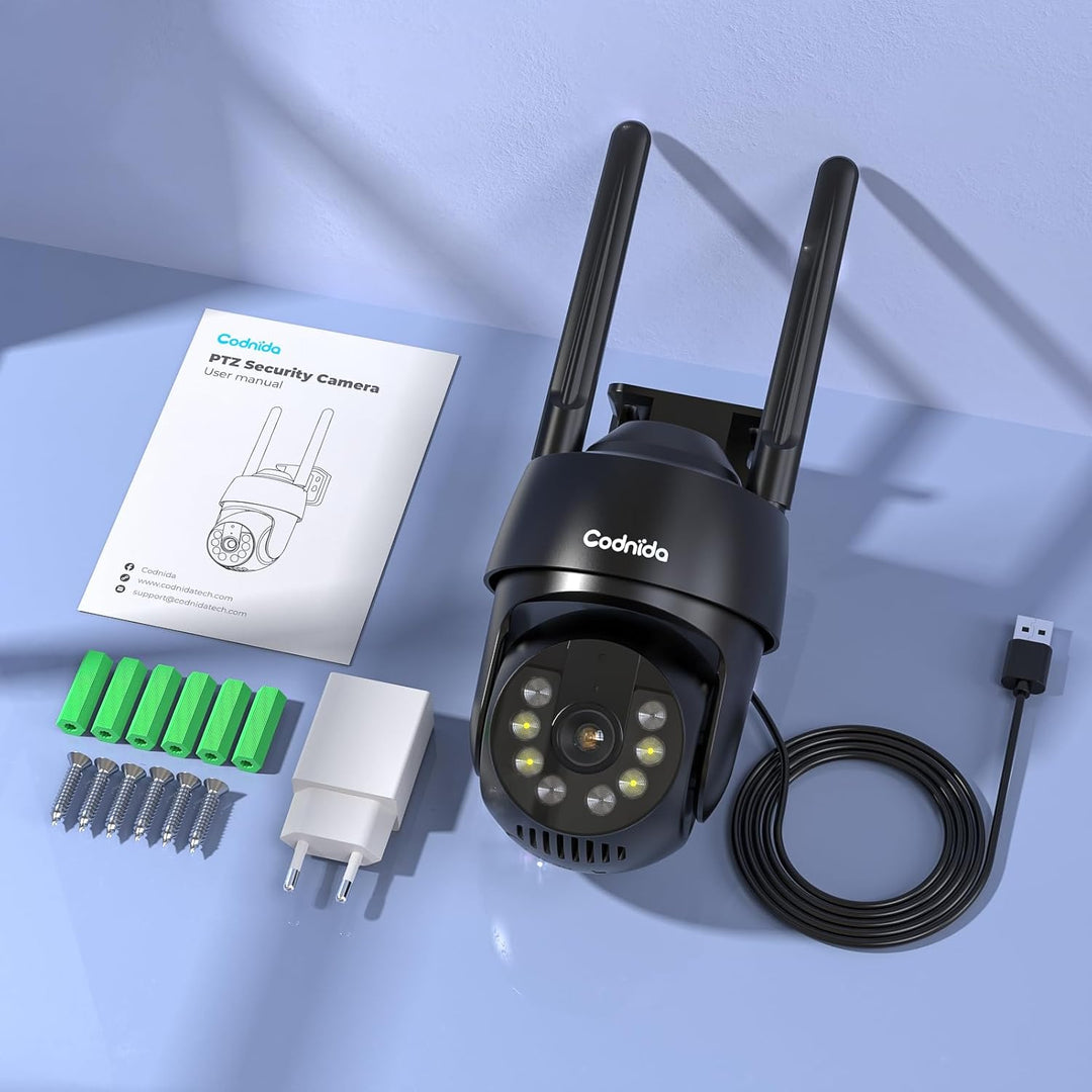 5MP Überwachungskamera Aussen WLAN,2,4/5Ghz WiFi Kamera Outdoor mit Bewegungsmelder,Automatische Ver