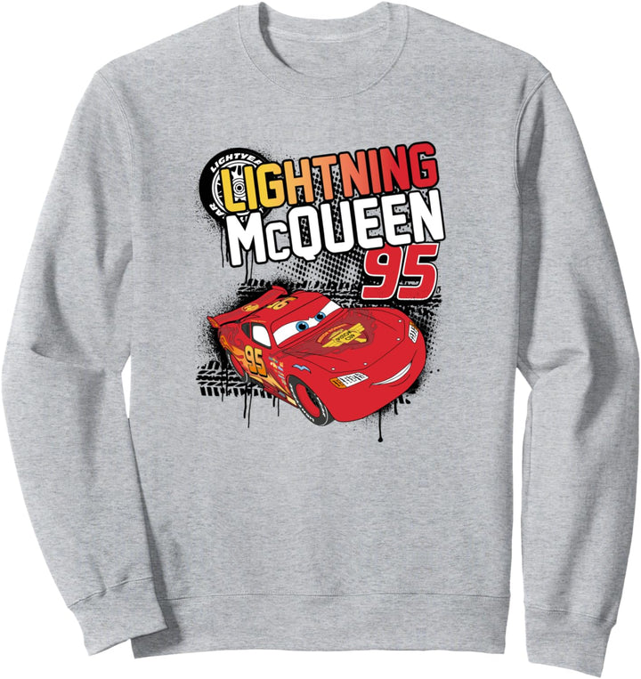 Pixar Cars Lightning McQueen Tires and Splats Sweatshirt