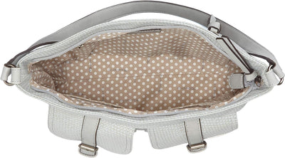 Tamaris Alessia Hobo Bag S Schultertasche Grau (Light Grey Comb), Grau (Light Grey Comb)