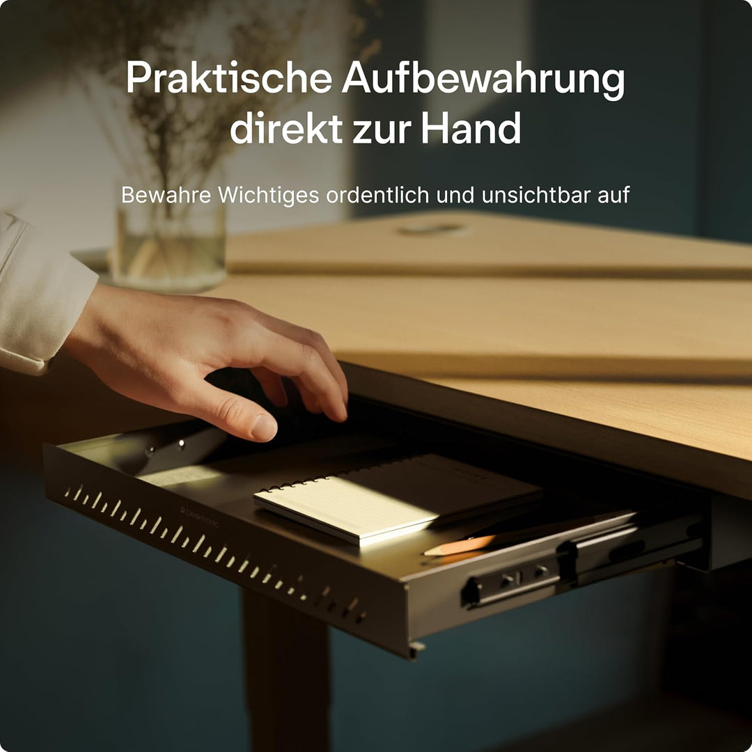 Desktronic Schreibtisch-Organizer, Untertisch-Aufbewahrungsbox, Schreibtisch für Büro Schule Homeoff