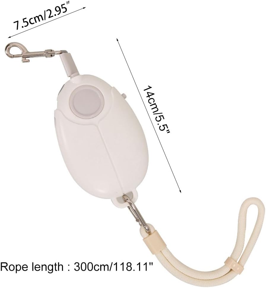 Automatische Hundeleine mit LED Licht, 3m Rollleine Wiederaufladbar für Katzen Kleine Hunde, Einzieh