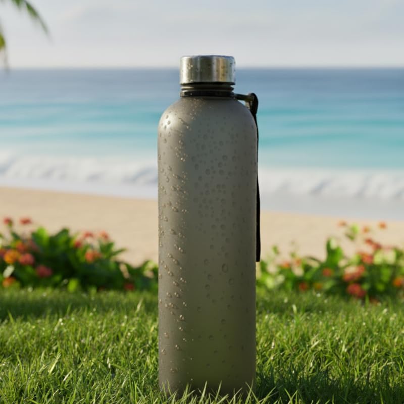 Trinkflasche 1l - Kohlensäure geeignet & Auslaufsicher - Für Sport, Schule & Büro - Sport Trinkflasc