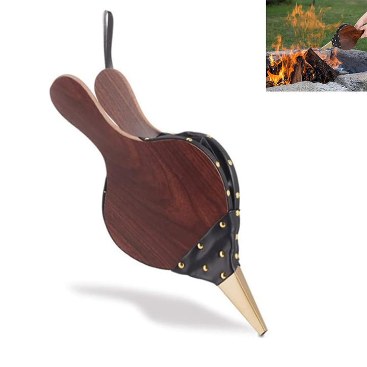 Blasebalg, Blasebalg für Kamin und Grill, Aufhängeschlaufe, Klein Grillgebläse Handblasebalg Luftblä