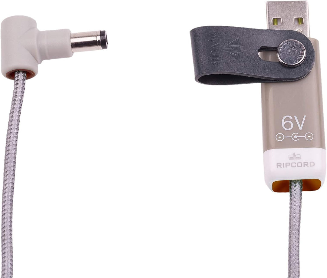 myVolts Ripcord-USB-Ladekabel mit 5.7V DC Ausgangsstecker kompatibel mit Roland MC-707 Sampling Groo