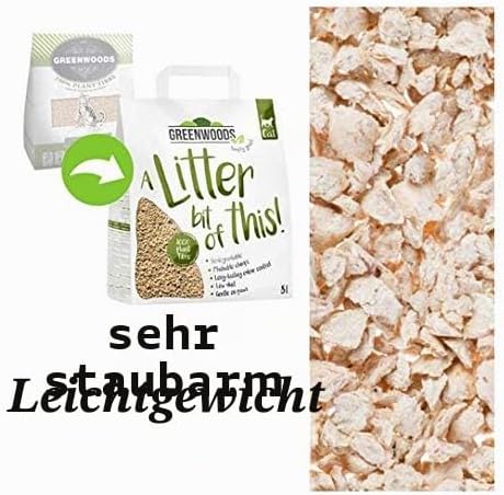 Greenwoods Katzenstreu, natürlich, 3 x 8 l