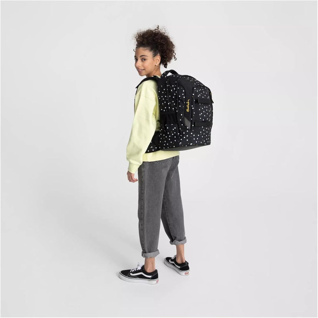 satch pack Schulrucksack Schulrucksack ab 5. Klasse ergonomisch 30L Stauraum standfest Organisations