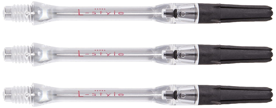 LSTYLE L-Shaft Carbon Dart Shafts - Silent (Spins) - Clear 440 Slim (XXL) 440 Extra Extra Long Slim