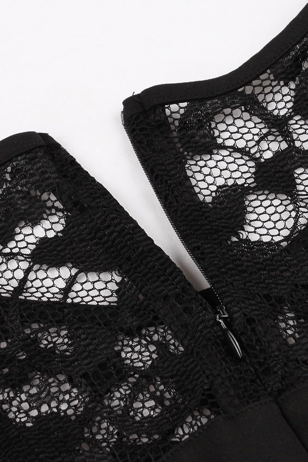 AXOE Damen 50er Jahre Rockabilly Kleid mit Blumenmuster Ärmellos M Farbe12, M Farbe12