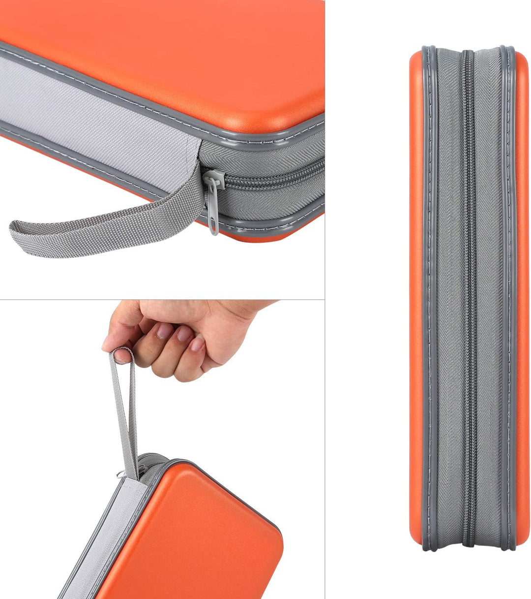 alavisxf xx CD Tasche, 96 CD/DVD Tasche Hartplastik CD Taschen Aufbewahrung Schutzhülle DVD Lagerung