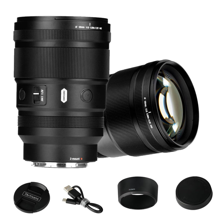 7artisans AF 135mm F1,8 Teleobjektiv für Nikon Z-Mount, Vollformat mit Autofokus, AF/MF, Festbrennwe
