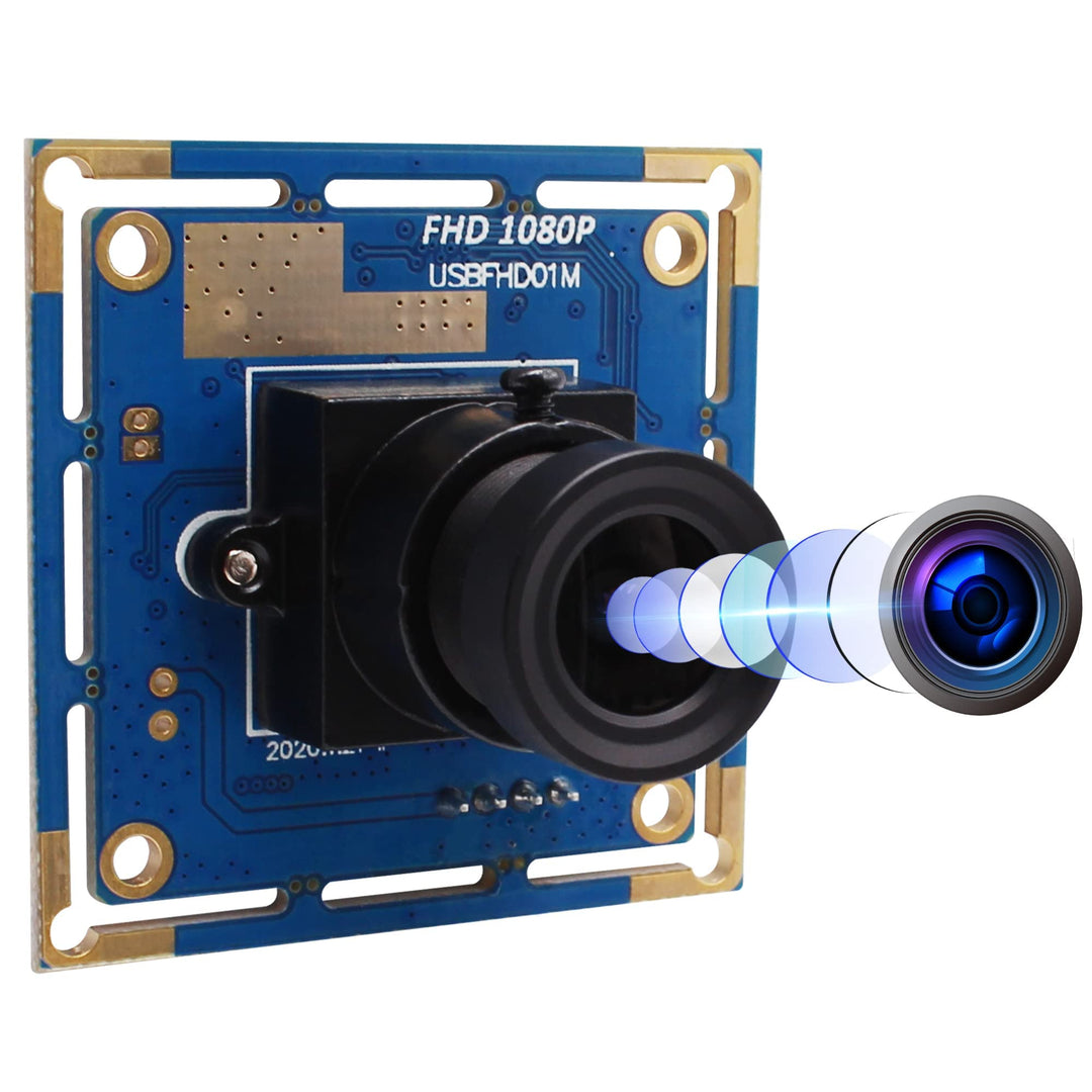 ELP 1080P Webcam mit 3,6mm objektiv Full HD MJPEG 30fps/60fps/100fps USB Kamera Modul für Android,Ma