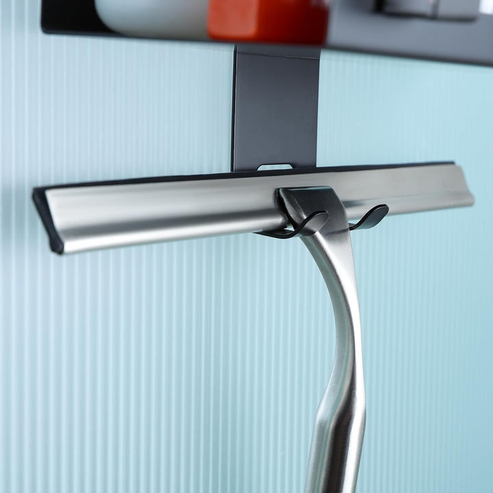 Cooeco Duschablage zum Hängen Schwarz - Duschkorb zum Hängen Edelstahl, Ablage Dusche zum Einhängen