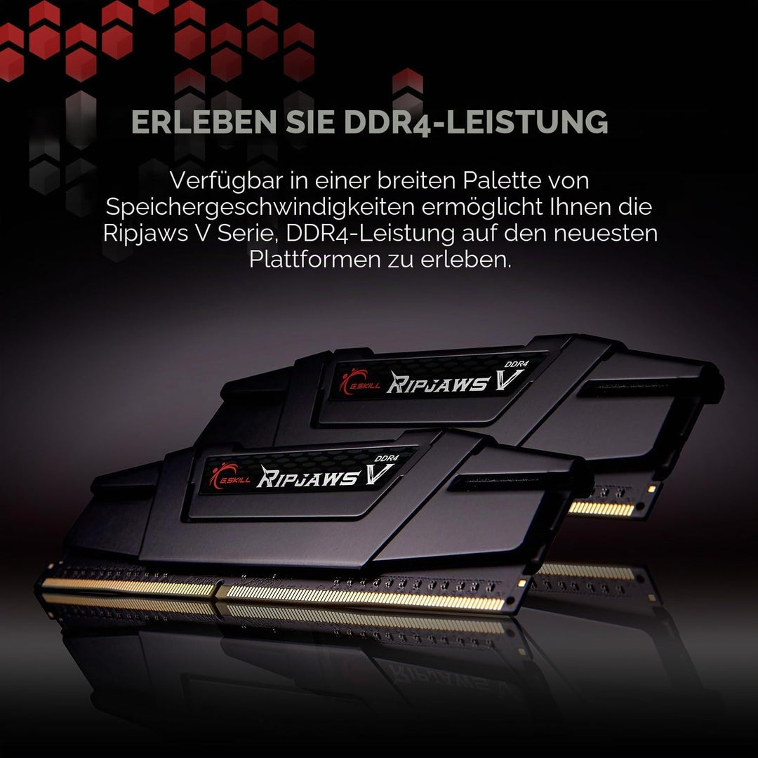 G.Skill RipJaws V Series F4-3600C18D-16GVK Arbeitsspeicher (16 GB (2 x 8 GB), 288-polig SDRAM PC4-28
