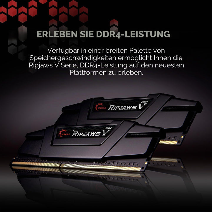 G.Skill RipJaws V Series F4-3600C18D-16GVK Arbeitsspeicher (16 GB (2 x 8 GB), 288-polig SDRAM PC4-28