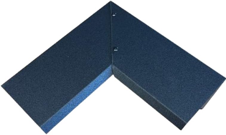 90° Ecke für Ortgangbleche Roofart (schwarz RAL 9005), Schwarz Ral 9005