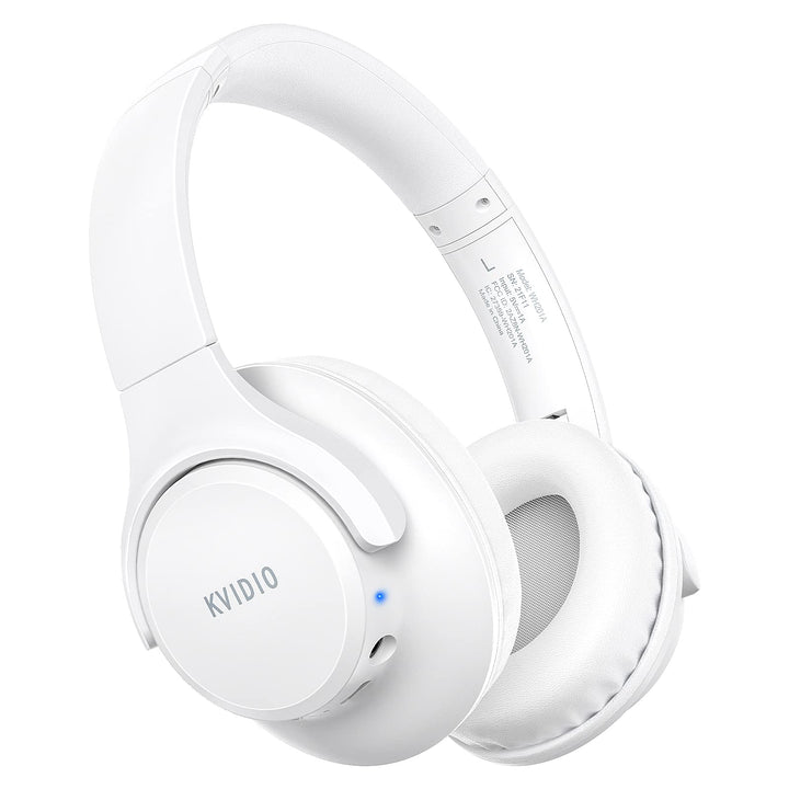 KVIDIO Bluetooth Kopfhörer, Kabellose Kopfhörer mit 65 Stunden Spielzeit, Intensiver Bass, Wireless